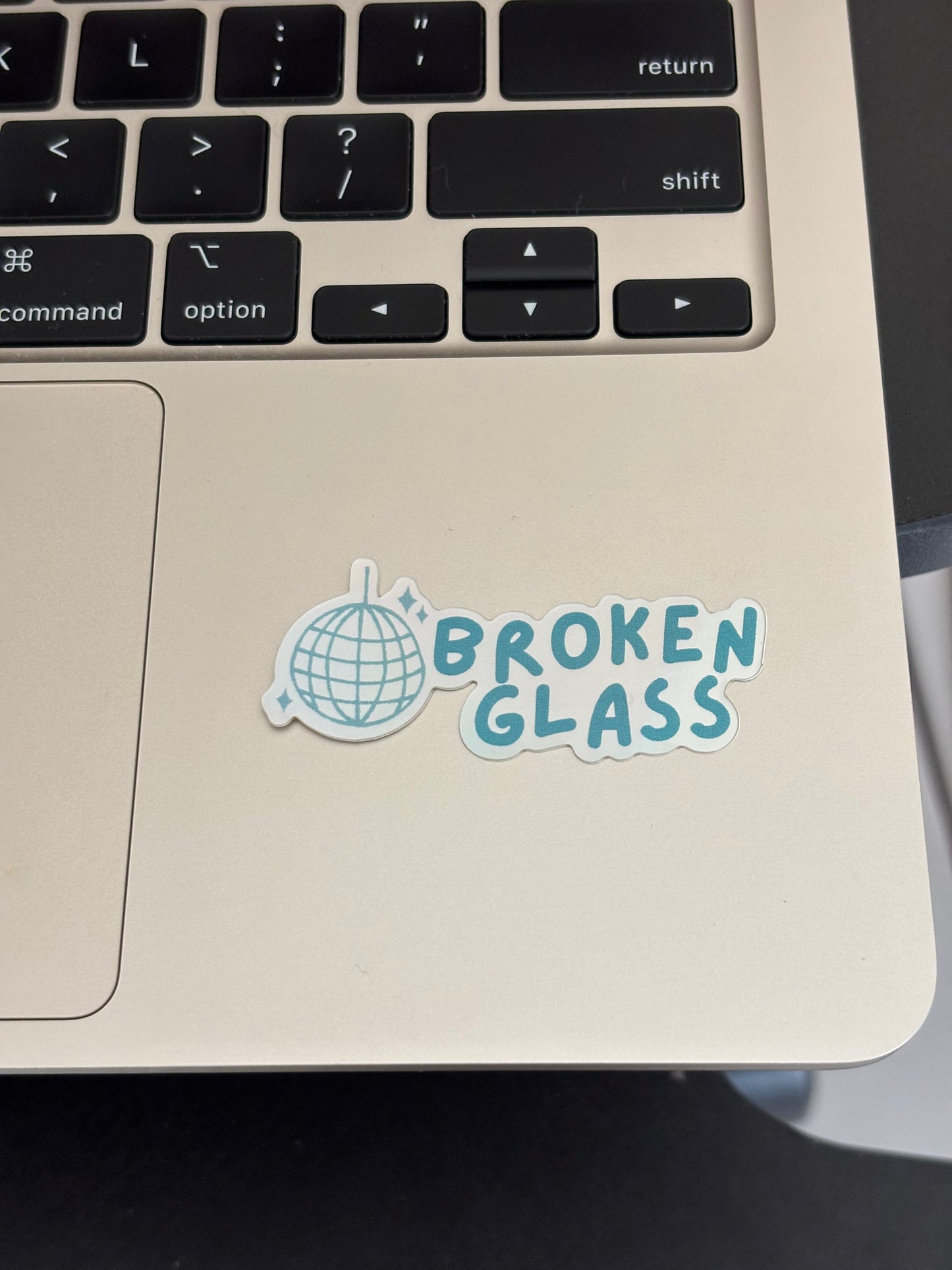 'Broken Glass' Logo Sticker
